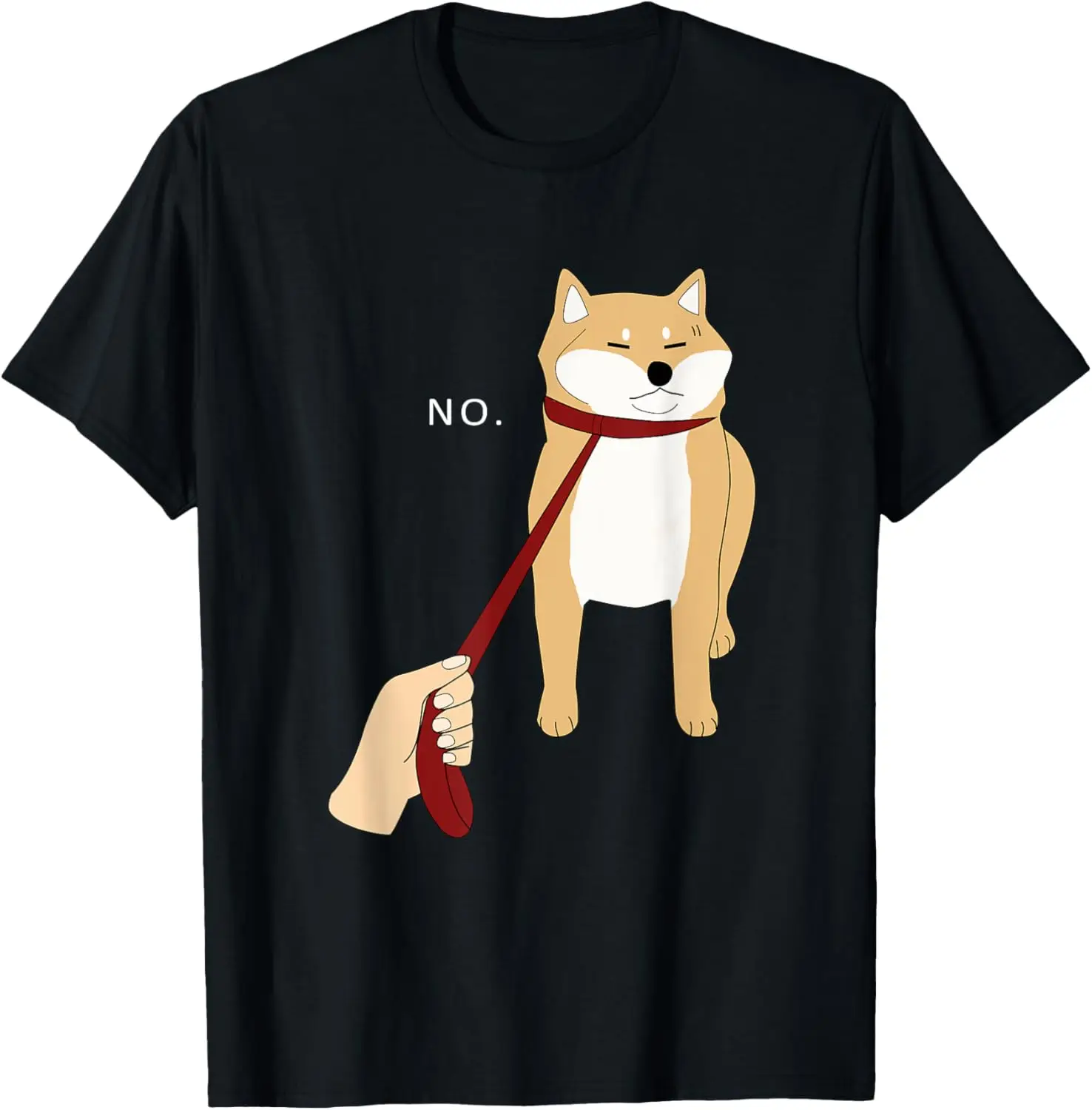 Chemise Shiba Inu mignonne Nope-Doge Meme T-shirt B Kawayi imprimé sur demande t-shirts graphiques imprimés personnalisés Camisas Streetwear