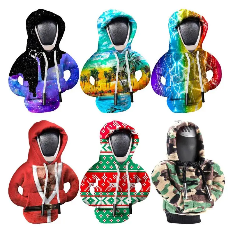 Fashion Gearshift Hoodie Car Gear Shift Knob Cover Hoodie Car Gear Shift Cover Manual Handle Gear Sweatshirt Change Lever Cover