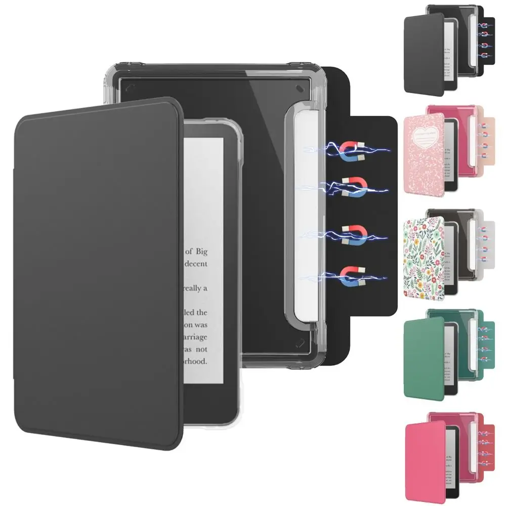 Auto Wake/Sleep e-Reader Case Adjustable Acrylic Stand Cover Detachable for Kindle Paperwhite 12th Gen 2024 7 inch Colorsoft