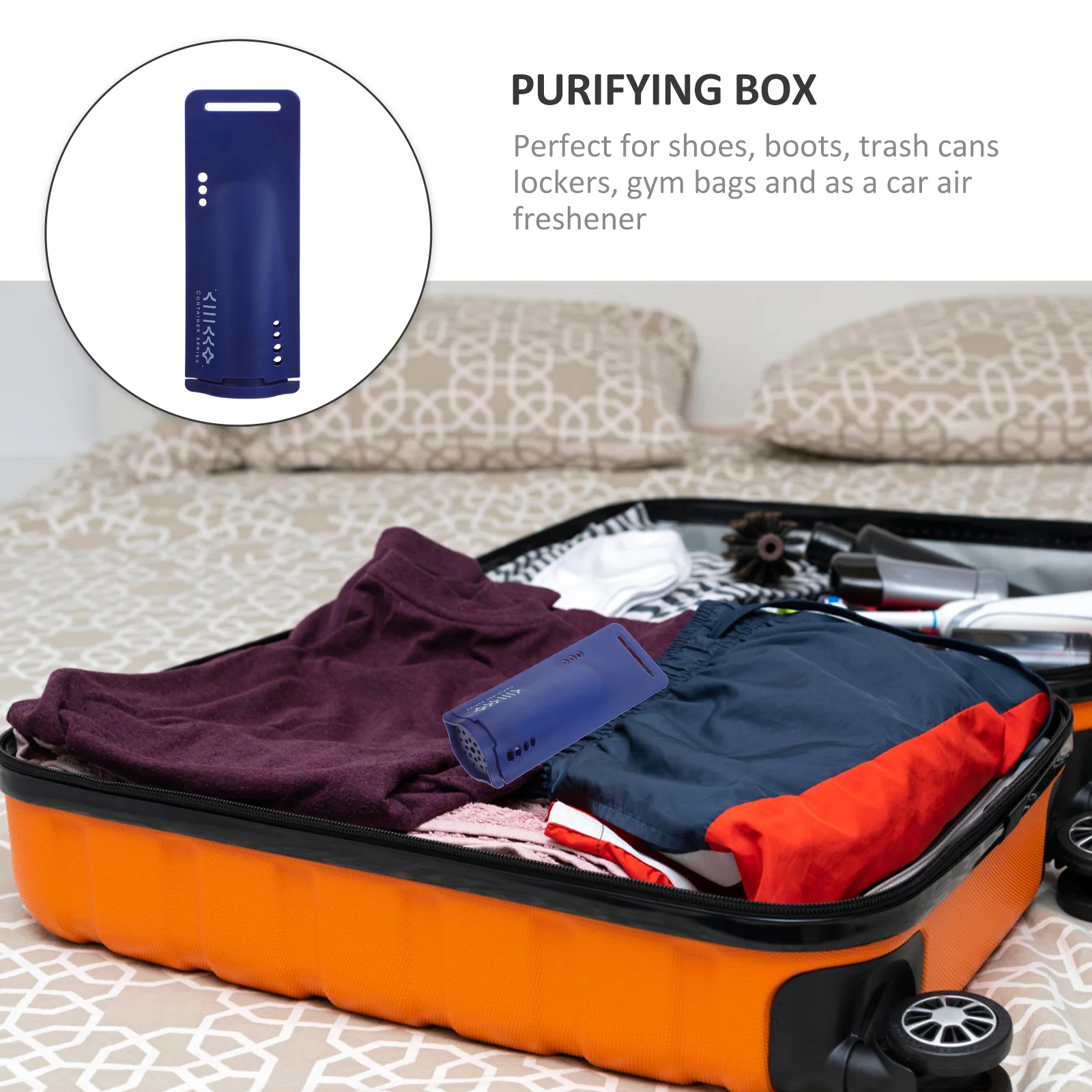 مزيل رائحة الأحذية الرياضية، صندوق تنقية الأحذية المحمول للأحذية الرياضية، حقائب الجيم العضوية للنساء