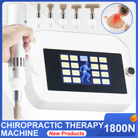 1800N Electric Correction Gun Spinal Chiropractic Adjusting Tools Impulse Spine Cervical 10 Heads Touch Screen Massager Newest