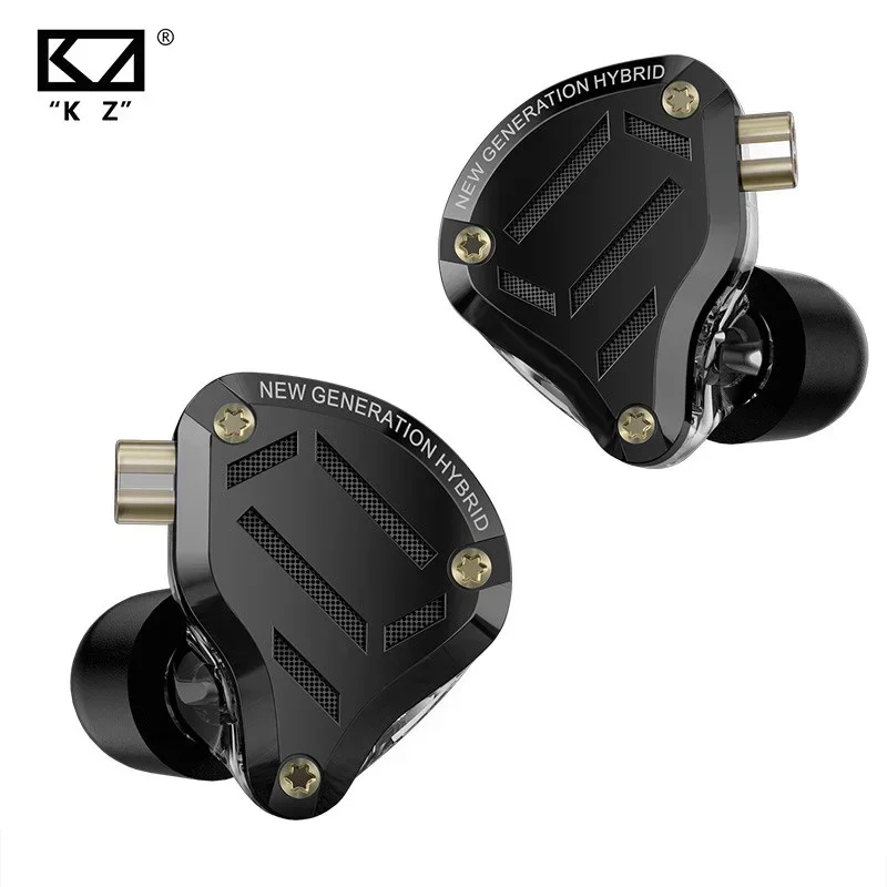 KZ ZS10 Pro 2 Wired Earphones 4-Level Tuning Switch Metal Earbuds HIFI Stereo Bass Music Sport Headphones In Ear Monitor Headset