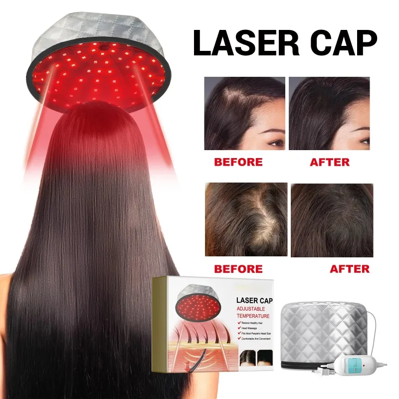 Hair Regeneration Laser Cap Heat Cap Repair Damage Anti Frizzy Homeuse Hair Scalp Massage Hair Care Supplies Healthy Equipment