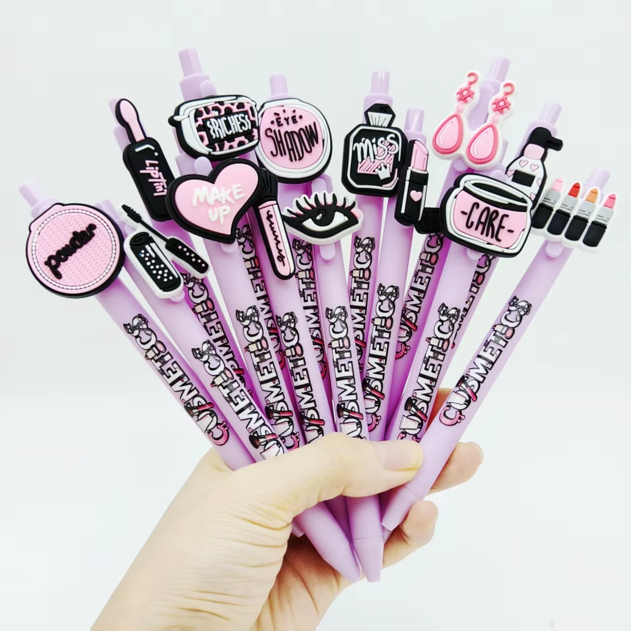 

9pcs/13pcs beauty tools beauty products modeling patch ballpoint pen light purple series printed gel pen