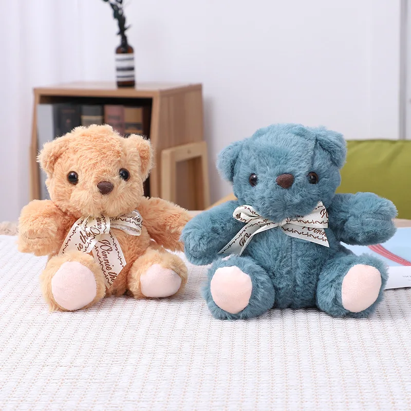 

25pcs Wholesale Ribbon Sitting Bear Bow Tie Plush Toy Doll Ragdoll Stuffed Animals,Deposit First to Get Discount much,Pta579