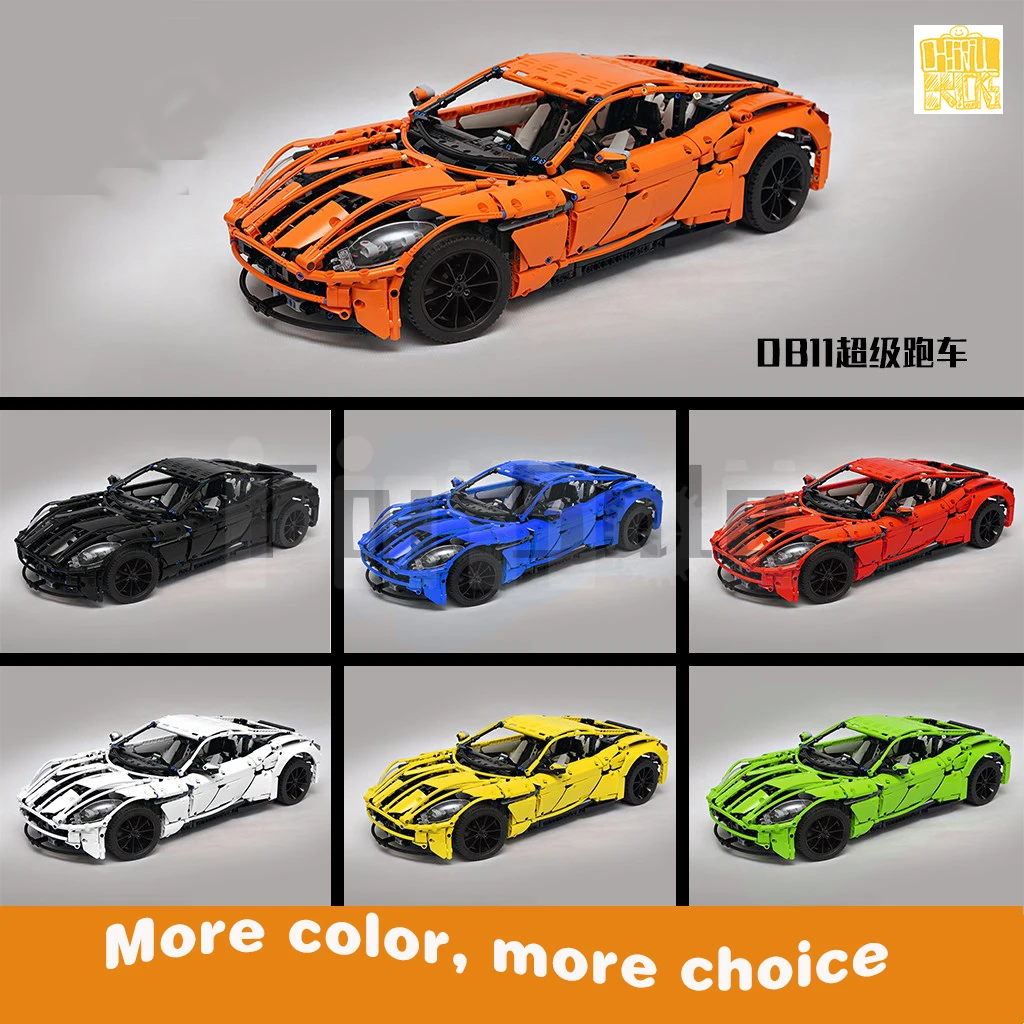 Moc-7202 Super Sports Car Model With PDF Drawings Building Blocks Bricks Kids DIY Toys Birthday Christmas Gifts