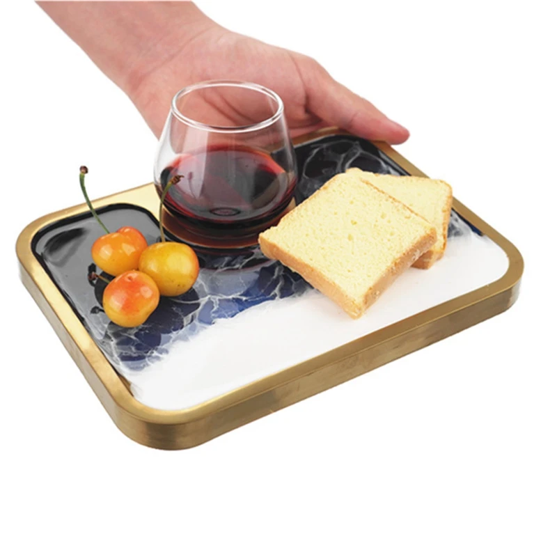 

Red Wine Tray DIY Crystal Resin Epoxy Silicone Mold Coaster Afternoon Tea Tray Mold