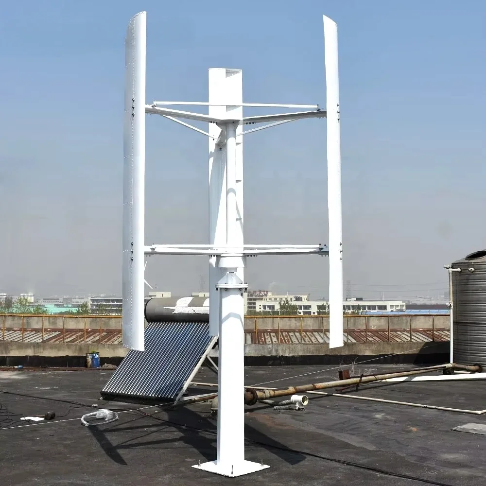 2KW SH Vertical Axis 48V 96V Aluminium Alloy Blades Eolienne Verticale 2000w Generator Wind Turbine