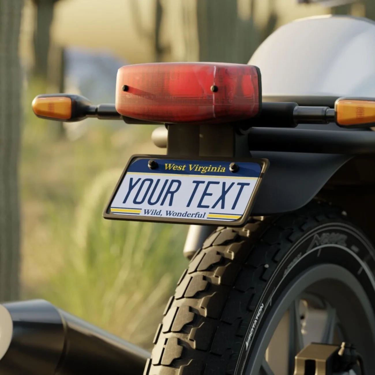 لوحة ترخيص مخصصة لفرجينيا الغربية - علامة الغرور المصنوعة من الألومنيوم للمركبات. #5