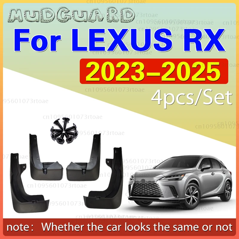 

For Lexus RX 350 450 RH350 RH450 ALA10 ALH10 2023 2024 2025 Fender Mudflaps Splash Guards Mudguards Mud Flaps car Accessories