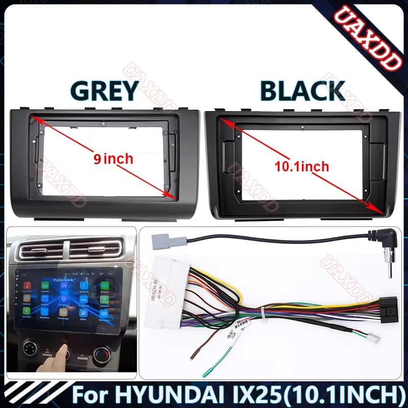 For HYUNDAI IX25 10.1INCH LHD-RHD Car Radio Android Stereo audio screen multimedia video player navigation cables Harness frame