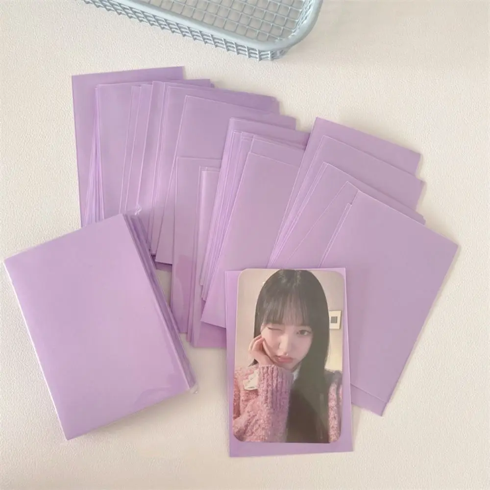 Macaro Color 10pcs Card Sleeves Card Holder Photocard Holder Card Films Game Cards Protector Photo Cards Protective