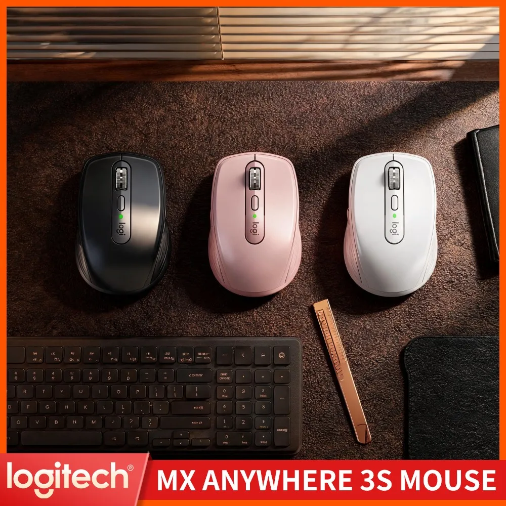 Logitech MX Anywhere 3S Home Travel Mouse Fast Energy Replenish Adaptive Page Flip For Furniture Retail Catalog Adjusting