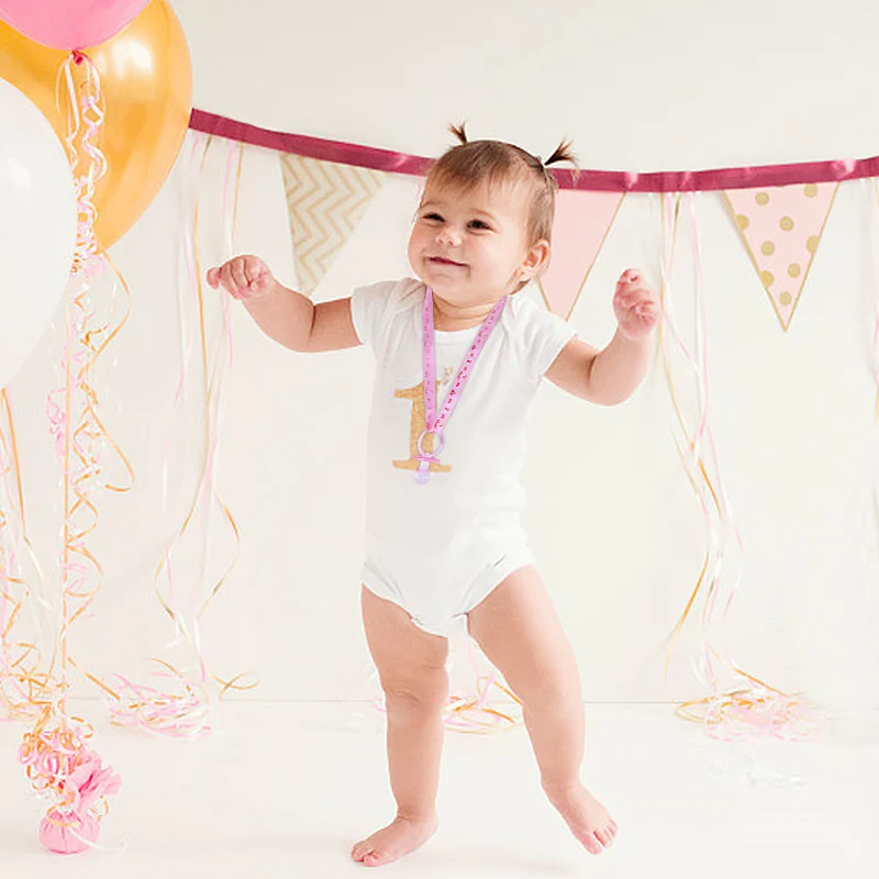 5 قطعة قلادة مصاصة صغيرة شفافة الوردي الأزرق عيد ميلاد استحمام الطفل الجنس تكشف عطلة حفلة لصالح الجدول الديكور العرض