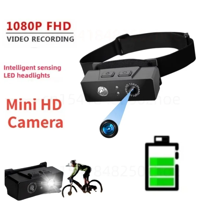 1080P HD Eerste มุมมอง Mini Actie กล้อง Koplamp Sport Cam Wave Hand Inductie เครื่องบันทึกวิดีโอ Ingebouwde แบตเตอรี่กล้องวิดีโอ