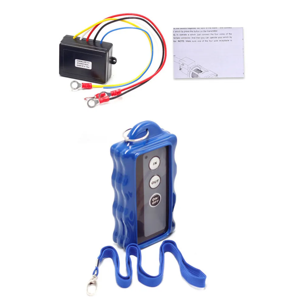 Wireless Electric For Winch Remote Control Kit 434MHz 12V 24V For Truck For ATV SUV UTV Vehicle Automation Equipment