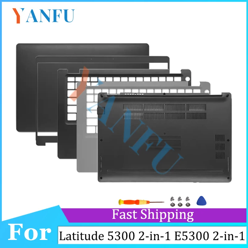 

For Latitude 5300 2-in-1 E5300 2-in-1 New Laptop Case LCD Back Cover Palmrest Bottom Case E5300 0J6N8N 0RG4TR 0TV35M