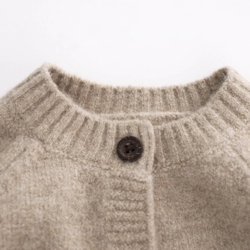 MILANCEL 2026 Herbst Kinder Pullover Einreihige Mädchen Wollmischung Strickwaren Cartoon-Tasche Jungen Pullover Kinder Strickjacken – Detail 3