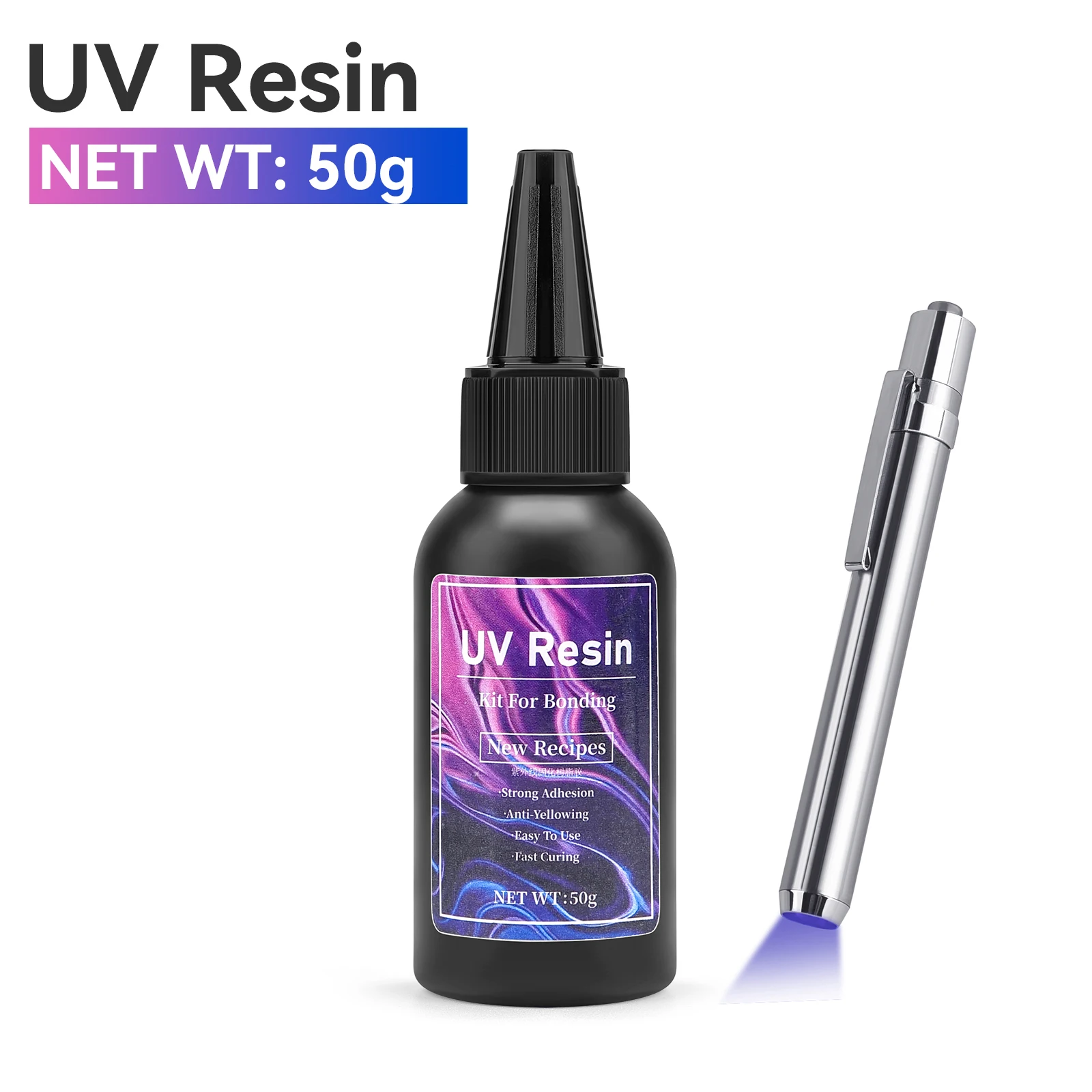 20g/30g/50g UV Epoxyhars Lijm DIY Sieraden Maken Hoge Transparantie Sneldrogend Hoge hardheid Lijm UV Lamp DIY Craft Decor