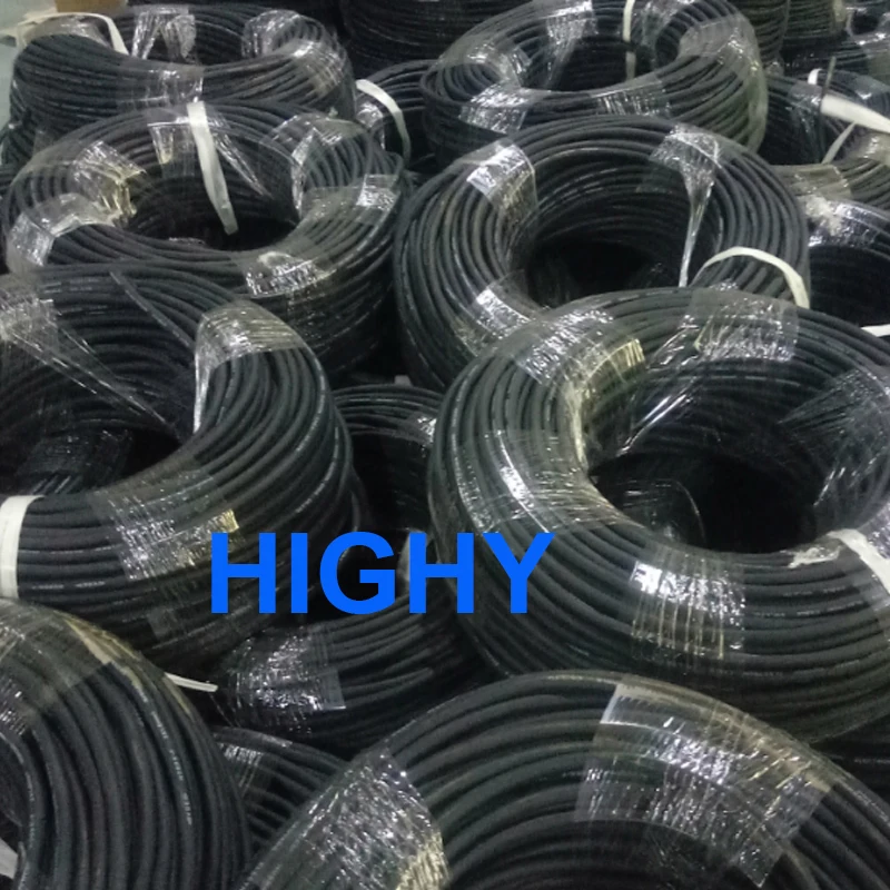 10M Rubber Soft Cable 18 AWG 0.75MM2 power wire 2/3 Cores Pins Copper Wire Conductor Electric YZW Cable Black