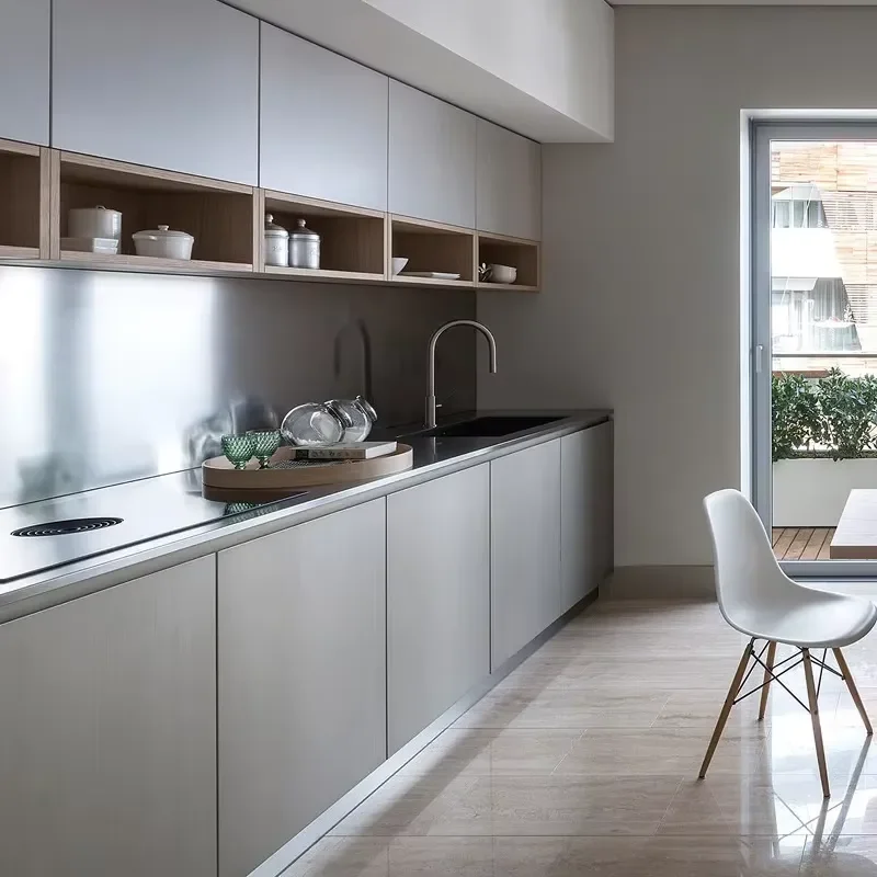 Modern Design Stainless Steel Kitchen Cabinet with Factory Price