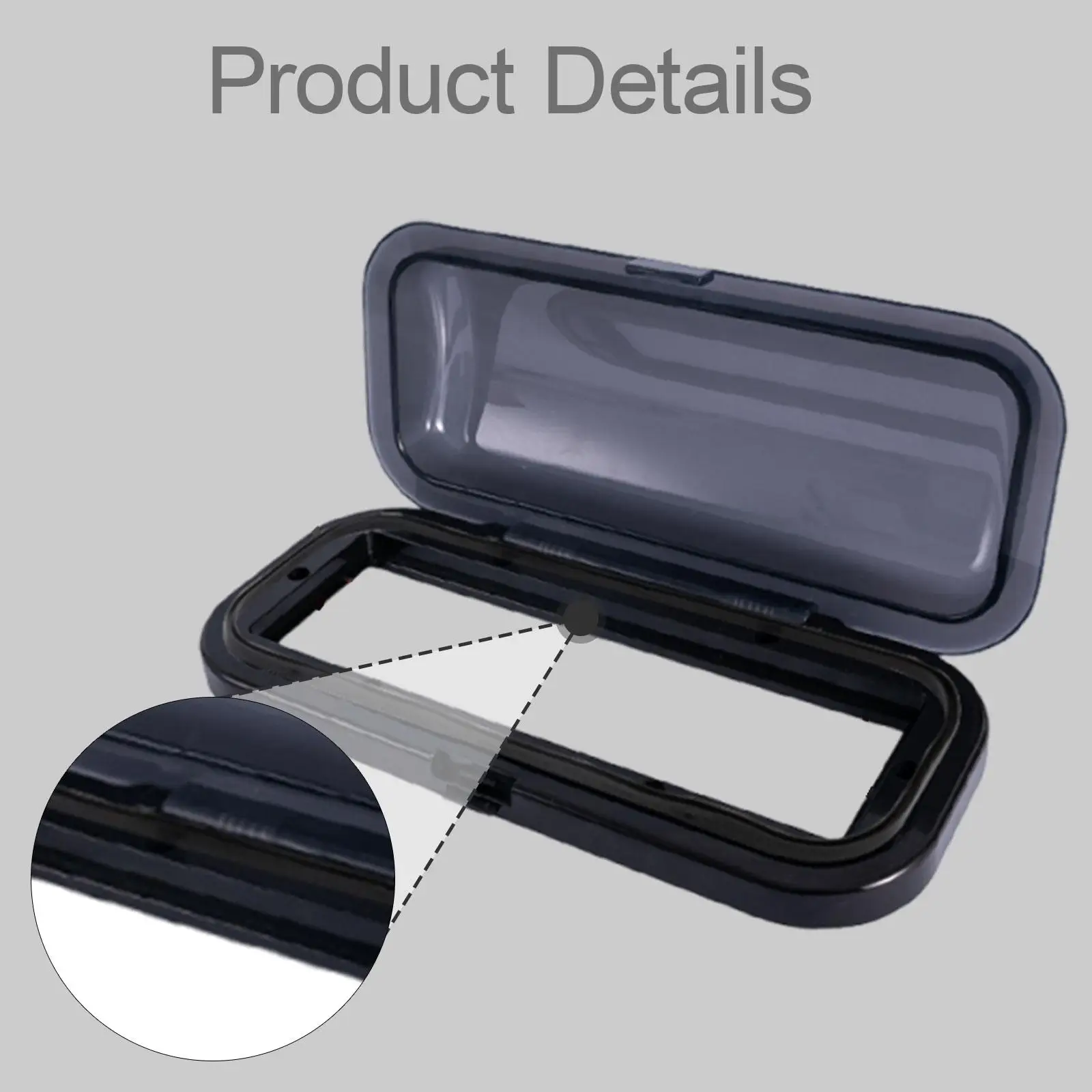 

ABS Plastic Marine Radio Cover Water Resistant Housing Case Flip Up Door for Universal Boat Stereo