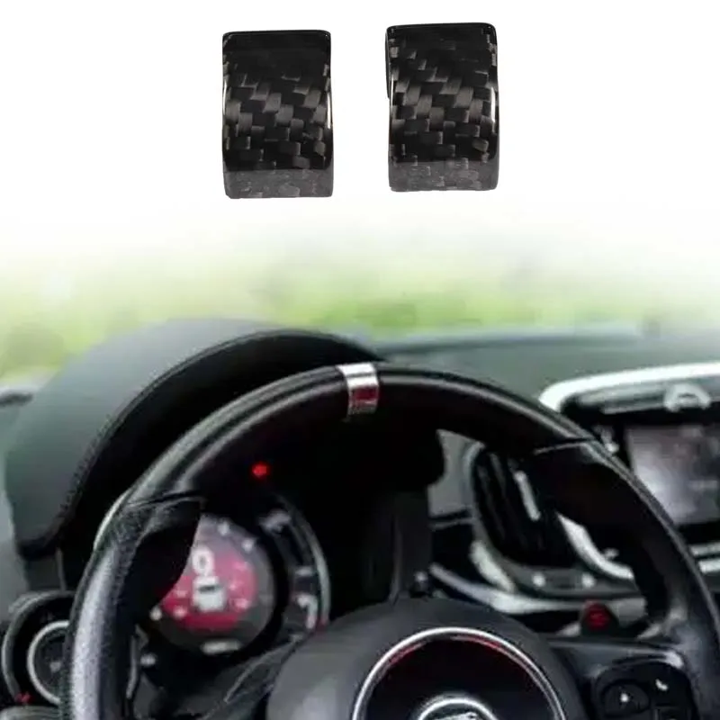 

For Abbas 595/695 2017-2025 Automotive Steering Wheel Decoration Ring True Carbon Fiber Car Modification Accessories