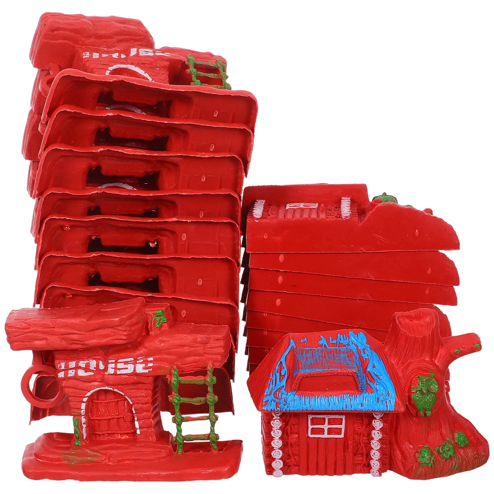 

20Pcs Miniature Forest Treehouse Cabin House Rustic Style Micro Landscape Garden Craft Accessories Outdoor Scene Decoration