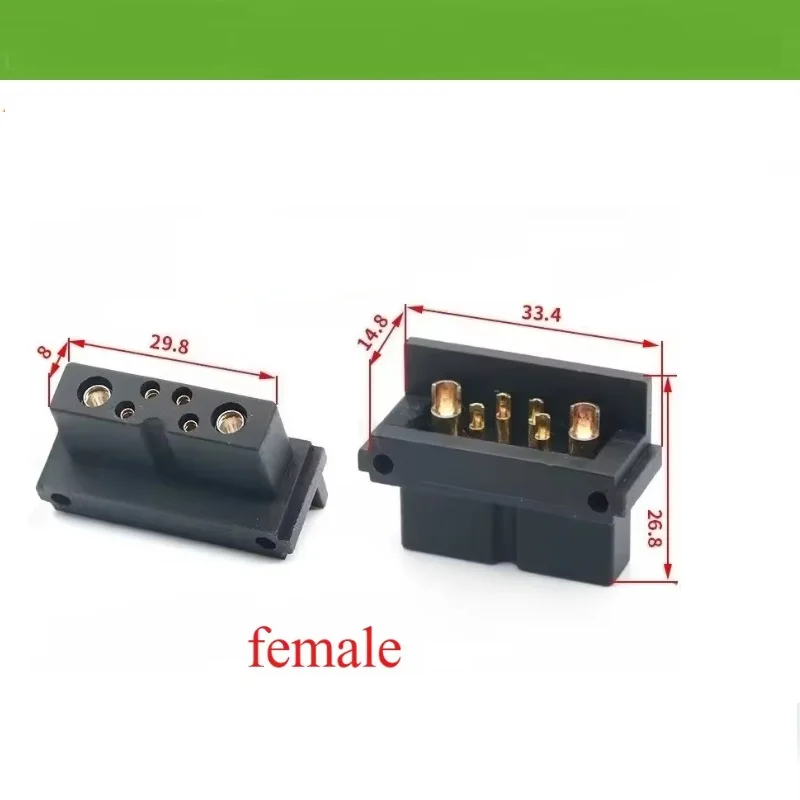 

Hailong Ebike Battery Discharge Connector | Male / Female Plug | 6Pins / 6Pins | Power Socket for Electric Bicycle
