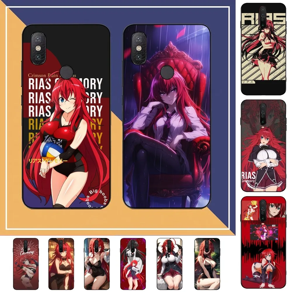 Rias Gremory Phone Case For Redmi Note 4 X 5 A 6 7 8 T 9 9S 10 11 11S 11Epro Poco M3 pro