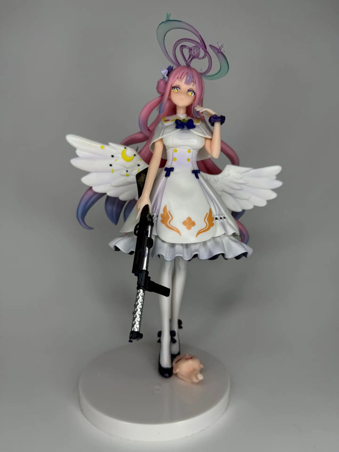 Arquivo azul anime figura misono mika estatueta pvc gk bonito estátua modelo boneca coleção decoração de mesa brinquedos presentes ornamento