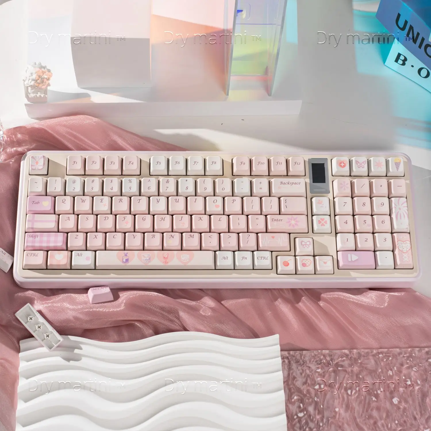 New MDA Keycap Drunk Moment Mechanical Keyboard Ball Cap Simple PBT Sublimation 61 68 75 87 98 108