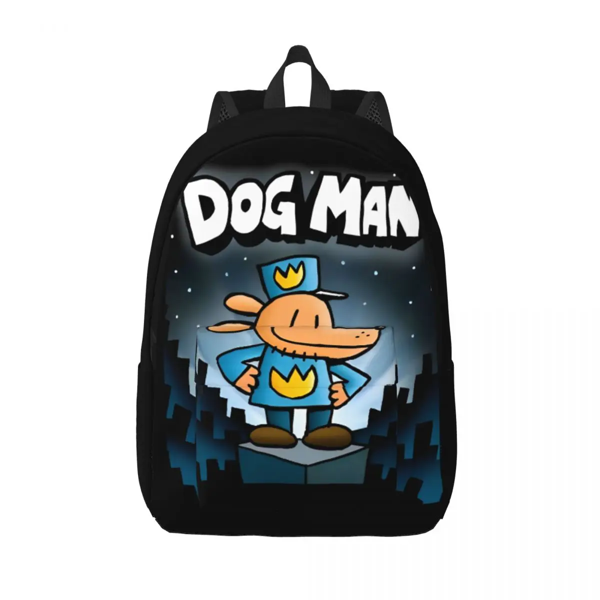 

Dogman Backpack for Men Women Casual Student Hiking Travel Daypack Dog Man Fun Puppy Laptop Shoulder Bag with Pocket