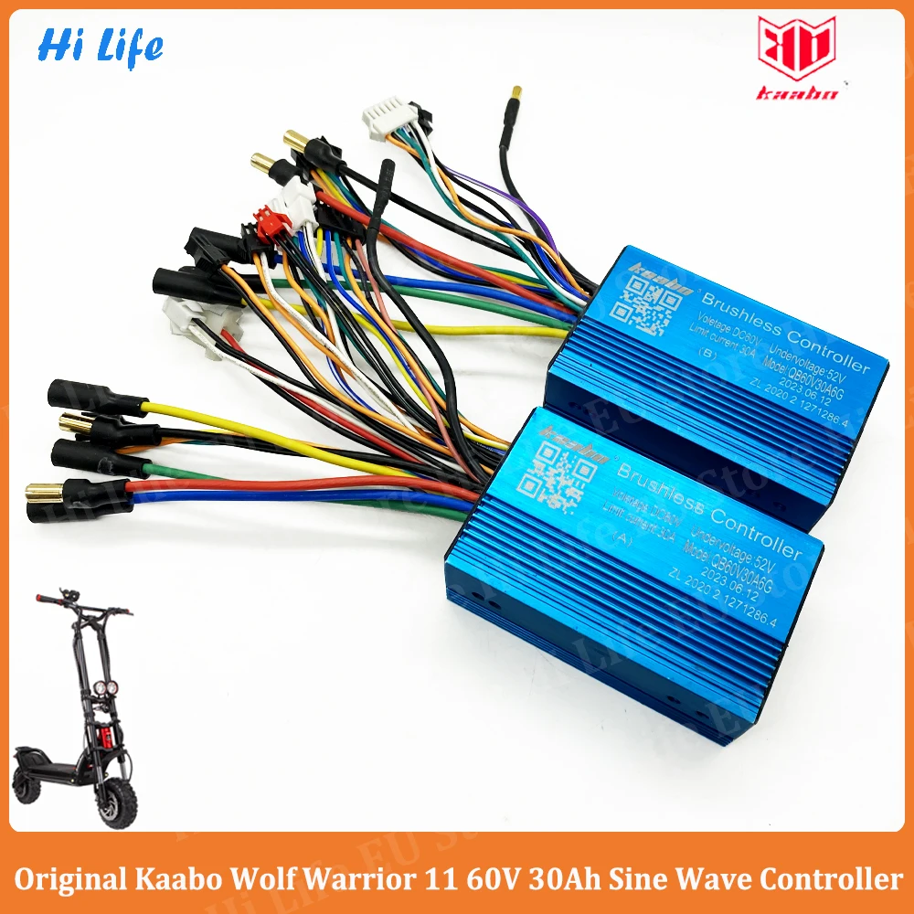 Original Kaabo Wolf Warrior 11 60V 30A Sine Wave A/B Controller Suit for Kaabo Wolf Warior 11 E-Scooter Kaabo Accessories