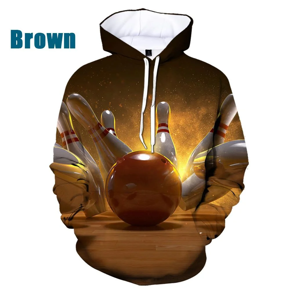 New Fashion Unisex Hoodies 3d Printed The Bowling Ball  Casual  Tops hoodies for men