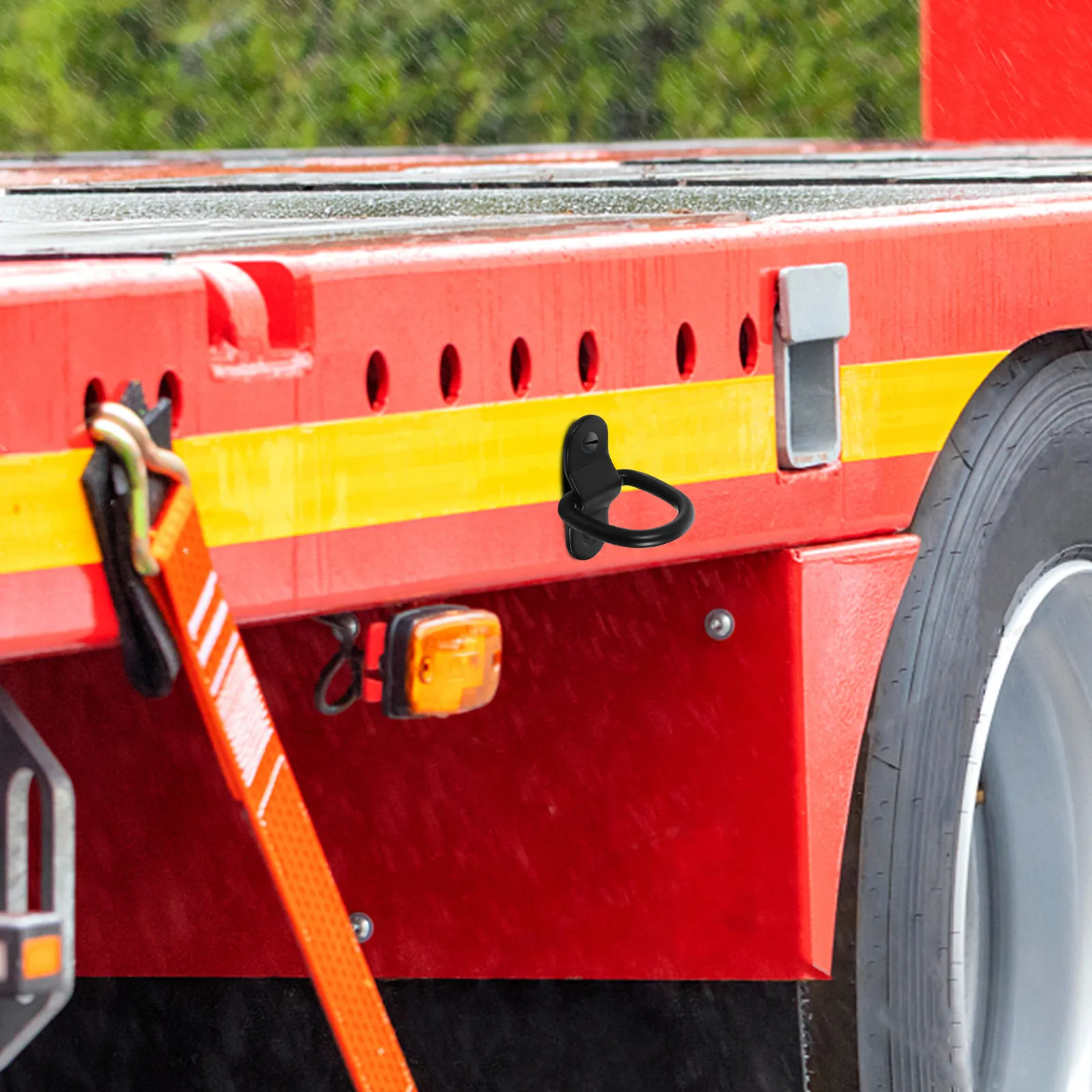 

4Pcs Heavy Duty D Rings Tie Down Anchor Iron Lashing Rings for Trailer Truck Cargo Tie Downs Heavy Duty Trailer Truck D Ring