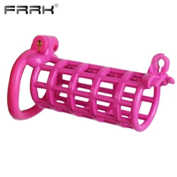 FRRK Plastic Twin Chastity Cage for Couple Lock Cock At The Same Time New Confinement Chastity Device Inverted Game Adults Shop