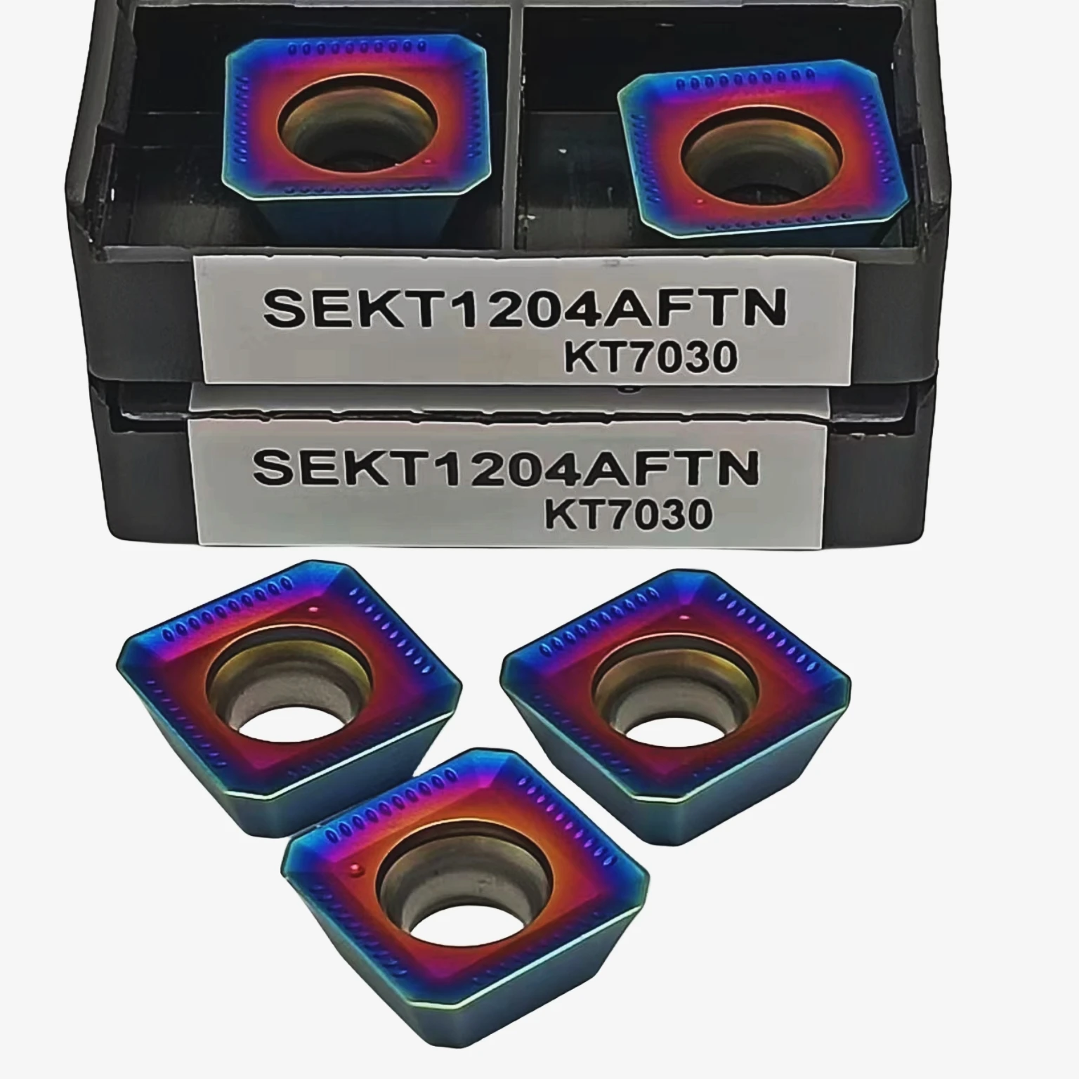 Inserti per fresatura in carburo cementato inserti per tornio CNC adatti per la lavorazione di acciaio e acciaio inossidabile muslimkt7030