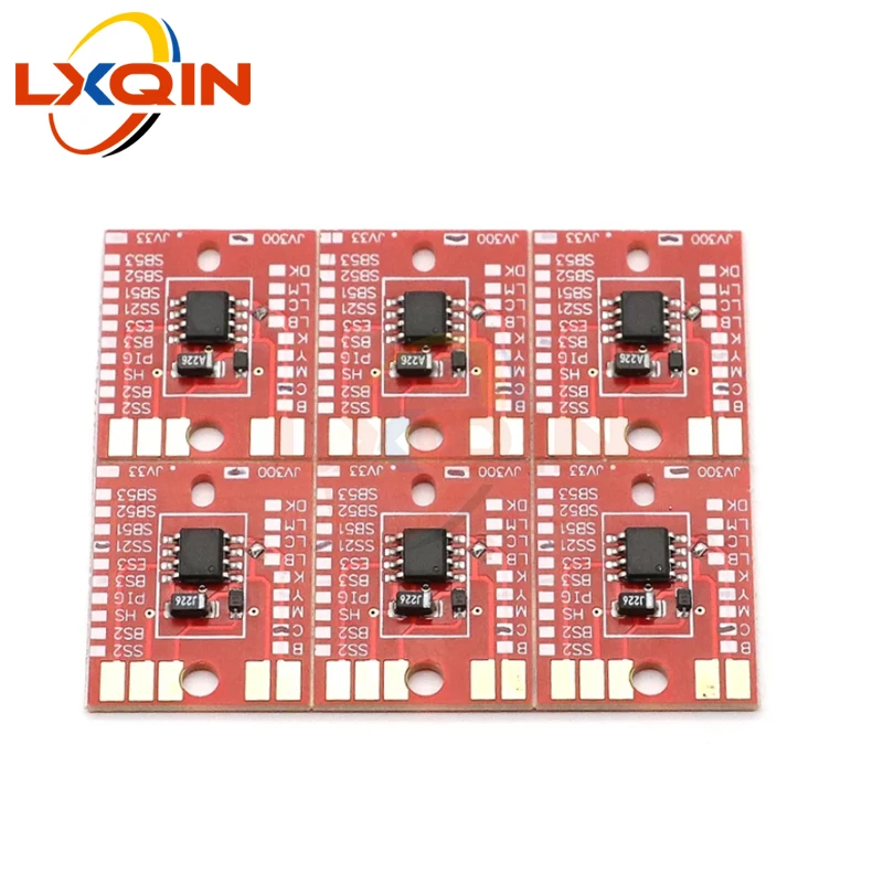 LXQIN ink cartridge SB53 permanent chips for Mimaki jv33 JV150  JV300 plus auto chip solvent printer
