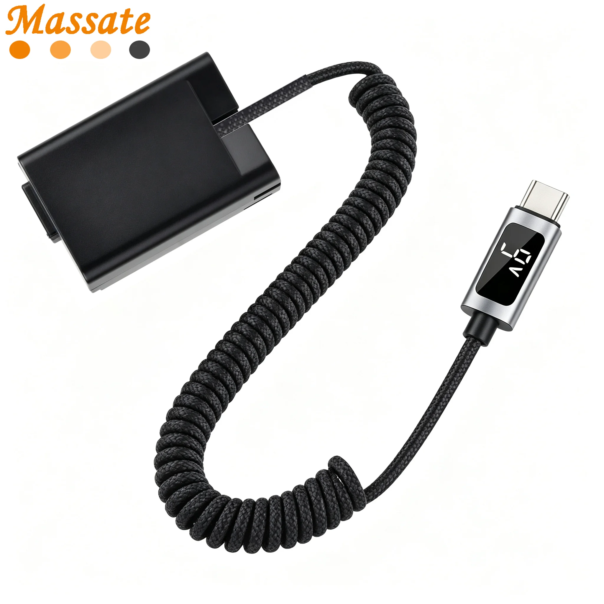 Massate Type-C EN-EL25 ENEL25 EN-EL25a Dummy Battery AC Power Supply Adapter DC Coupler Pack for Nikon ZFC Z fc Z50 Z30 Cameras