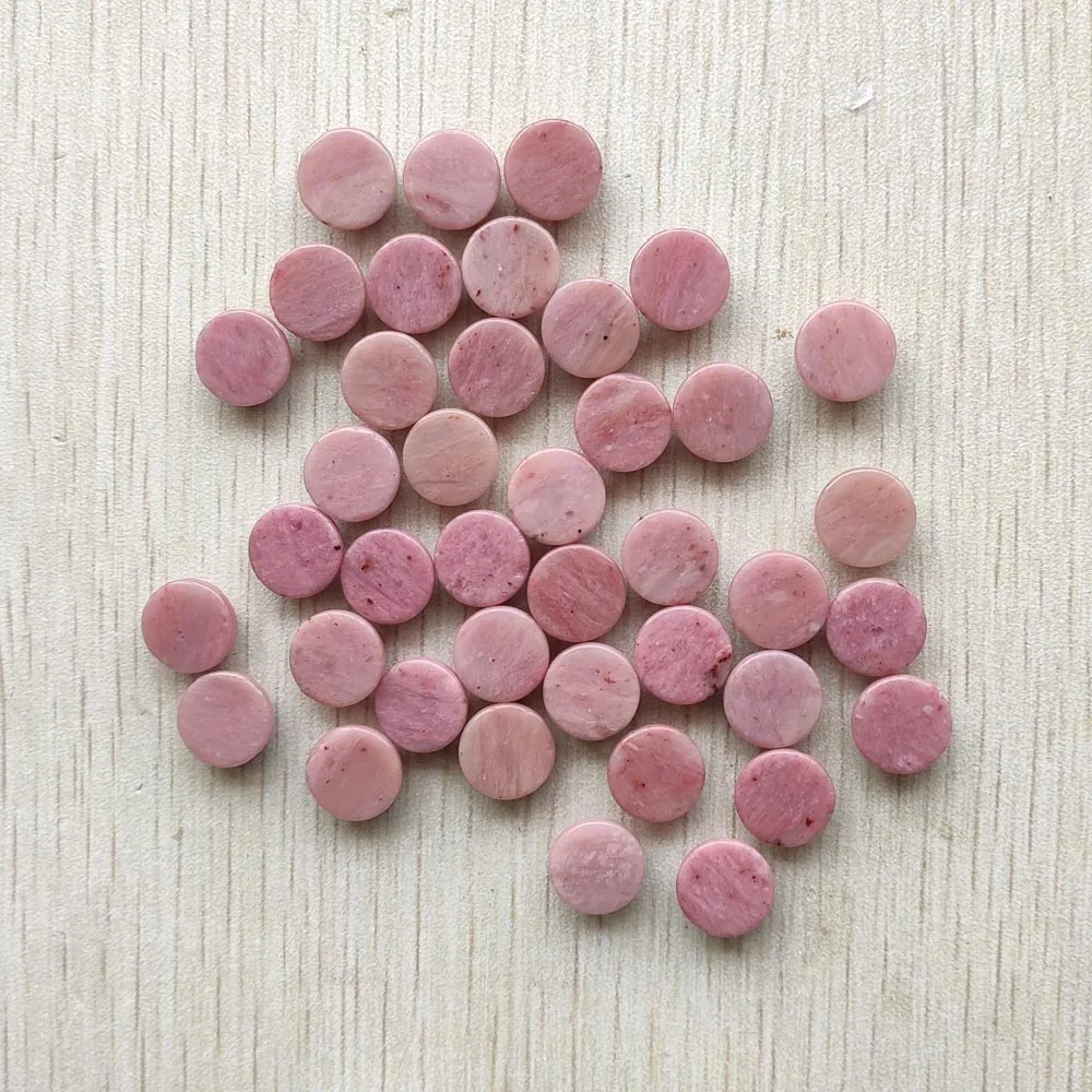 New High Quality Natural Rhodochrosite round cab cabochon beads 10mm for jewelry accessories wholesale 30pcs/lot free shipping