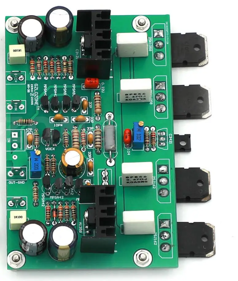 One channel HM3S power amp Board Base On GOLDMUND GM29  ( 2SK1058 2SJ162 not sodered))