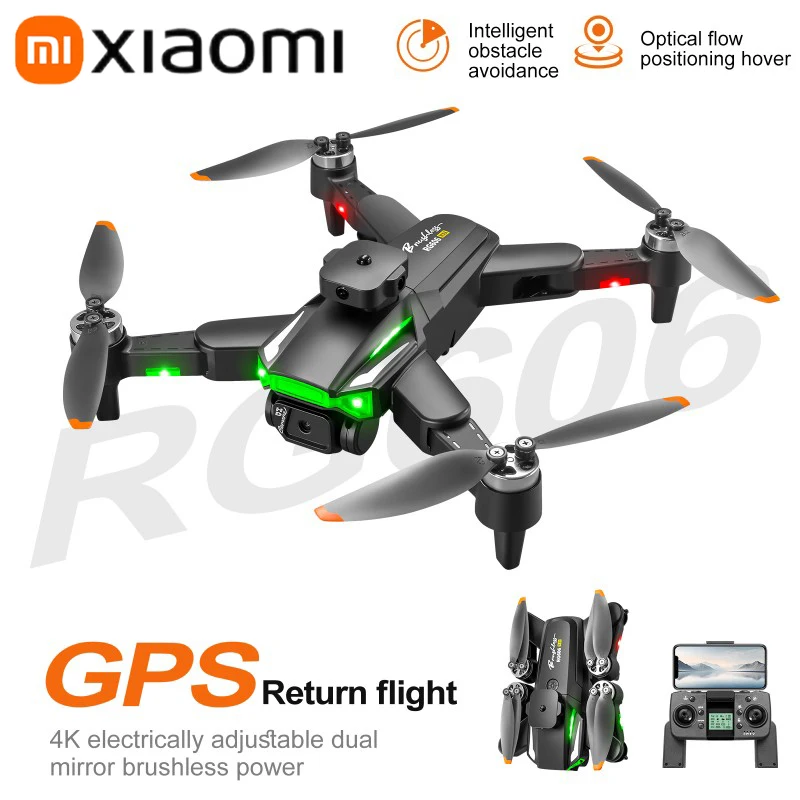 Xiaomi RG606 Drone 4K HD Aerial Profeissional Photography 5G WIFI GPS Obstacle Avoidance Dual Camera Brushless Motor Quadcopter