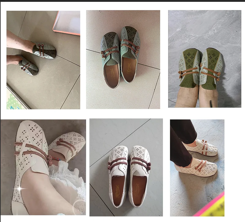 2024 Newly Square Toe Women's Flats Designer Cutout Shoes Ladies Wide Fit Soft Leather Moccasins Female Driving Sneakers