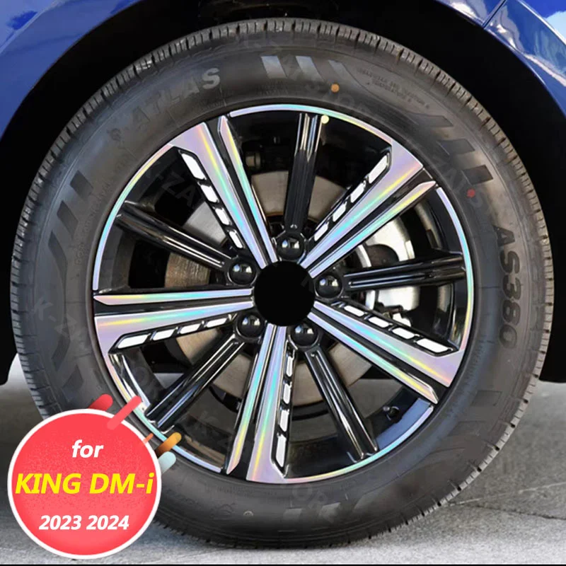 

Car interior decoration accessories, wheel hub color changing patches, scratch covering patches for BYD KING DM-i 2024 2025