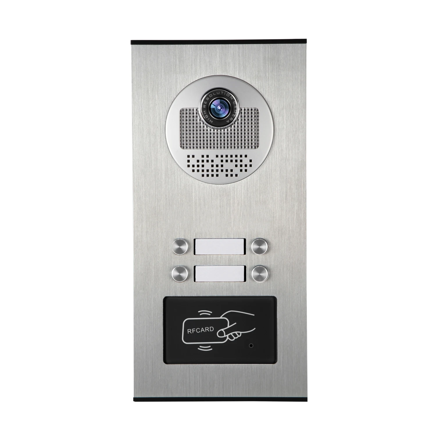 2-12 Units Apartment Doorbell Camera With RFID Keyfobs Unlock Function IR Night Vision Outdoor Camera For Video Door Phone