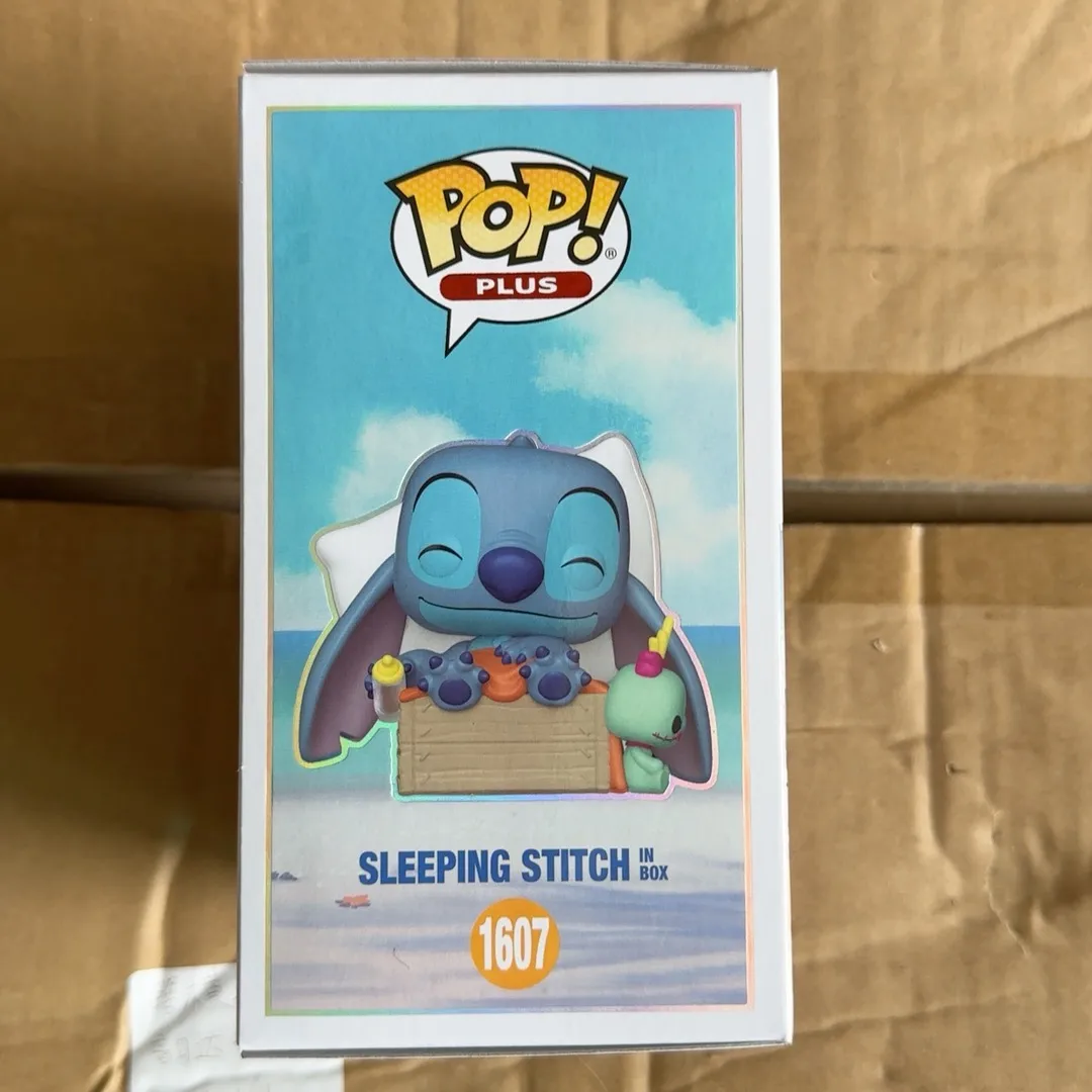 FUNKO Pop! Plus Sleeping Stitch In Box 1607 (Flocked) Figure Disney Anime Lilo & Stitch Collectible Limited Edition Toy Gift - Image 5