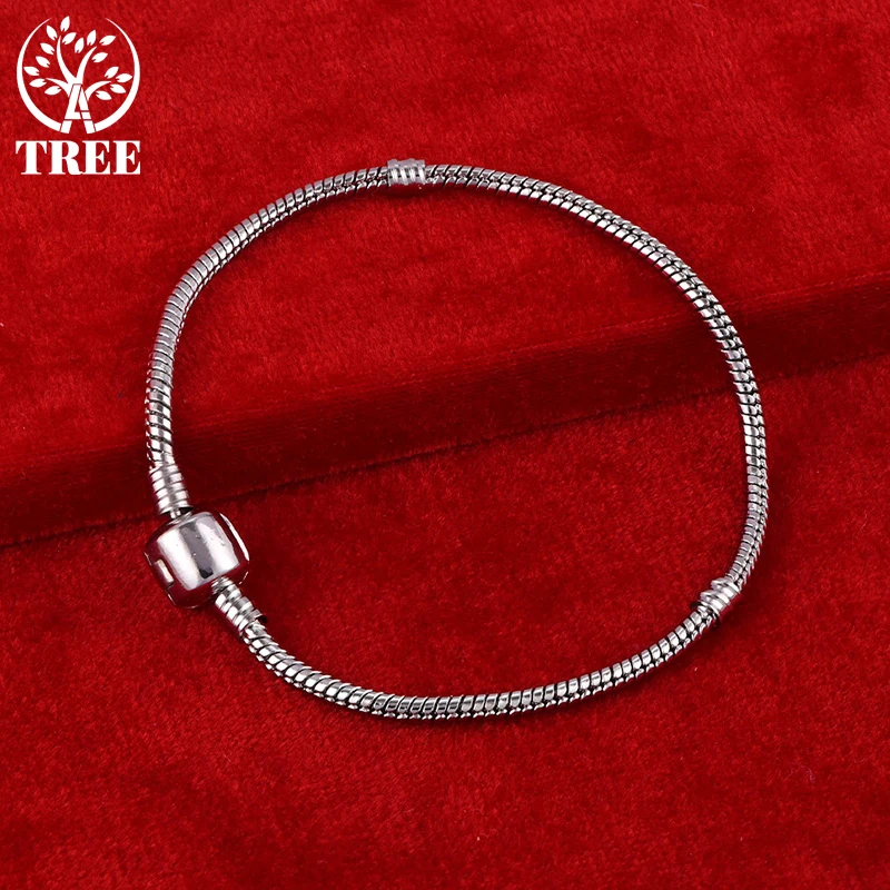 

ALITREE 925 Sterling Silver 24K Gold Joint Chain Bracelets For Woman Wedding Party Fashion Jewelry Birthday Valentines Gifts
