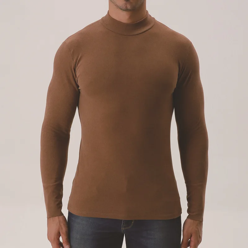 

Thiened двусторонний Fce f-высокий воротник мужской термотоп осень-зима теплая однотонная основа irt полиэфирное волокно