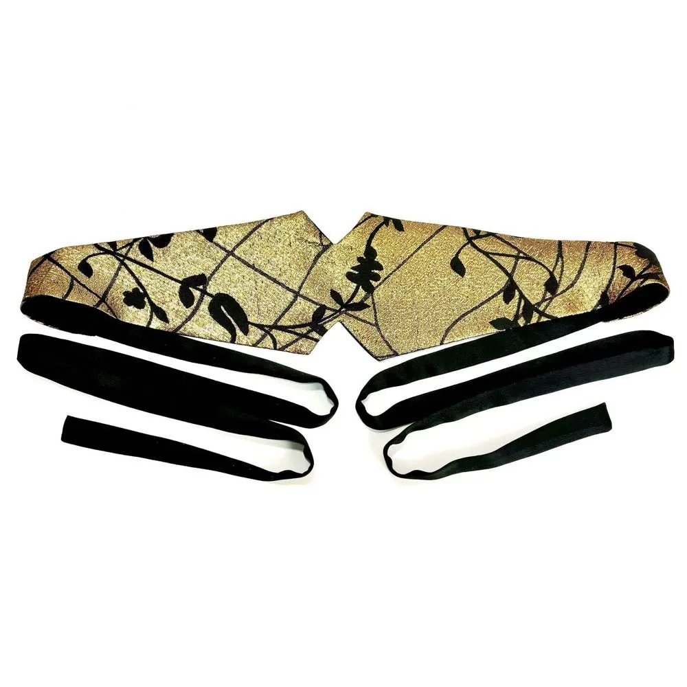 Mode verstelbare Chinese brede riem bedrukte doek Hanfu buikbanden zachte orchidee retro jacquard tailleband feest